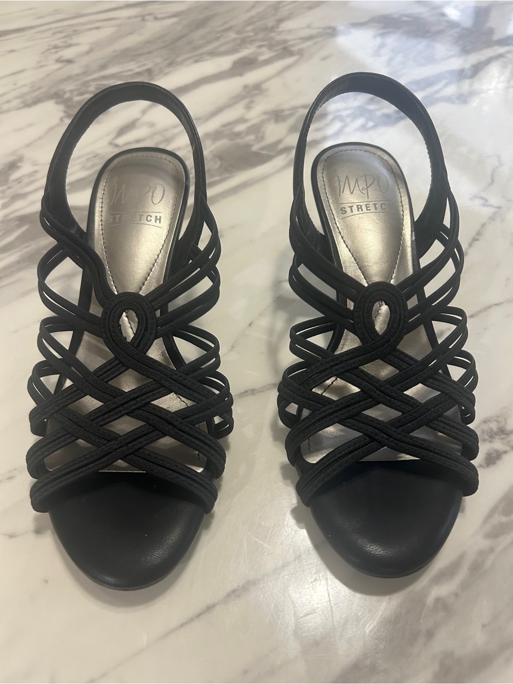IMPO Edwina Strappy Kitten Heels, Size 6
